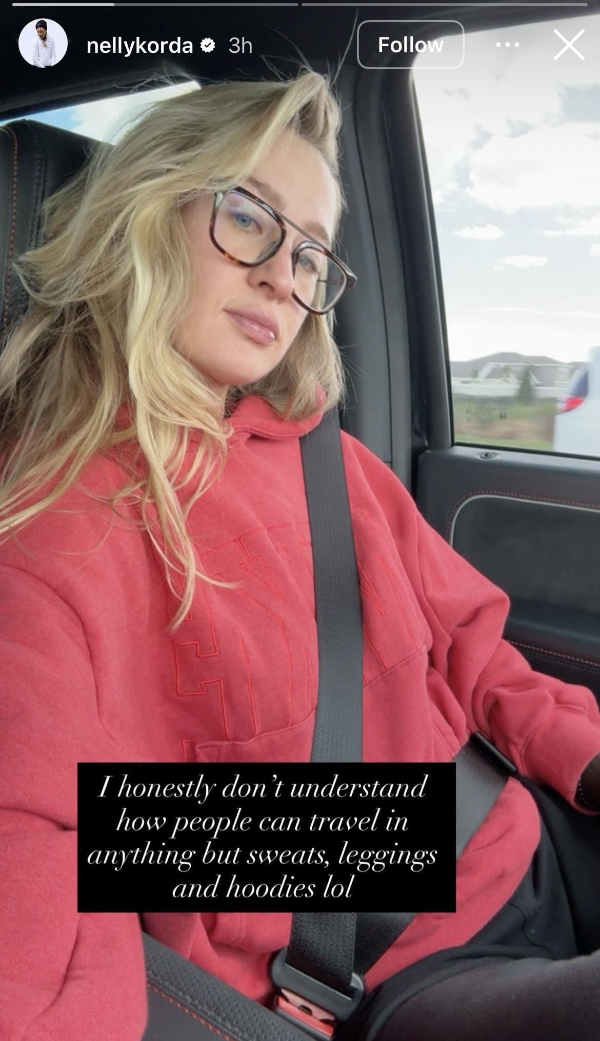 Image taken from Nelly Korda&rsquo;s Instagram story _ Source: Instagram/@nellykorda