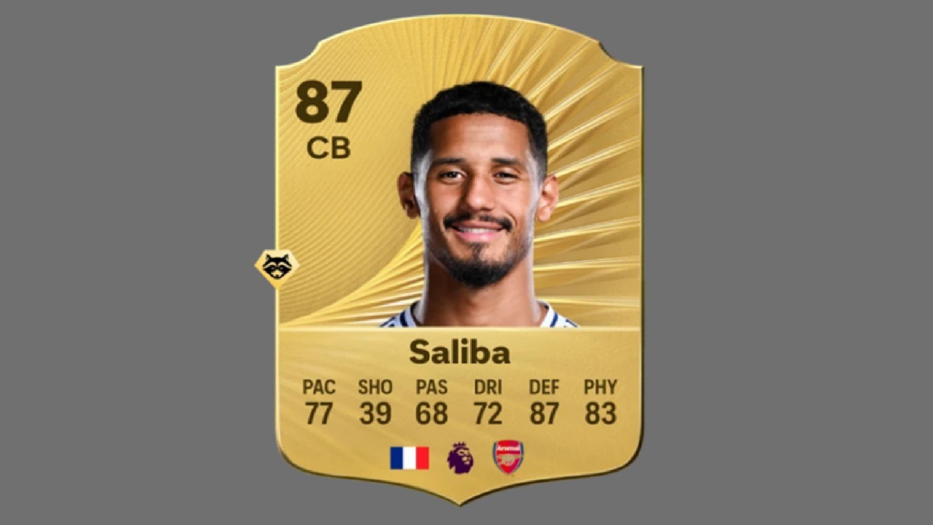 William Saliba is a trusted pillar of the Arsenal Defense (Image via EA Sports)