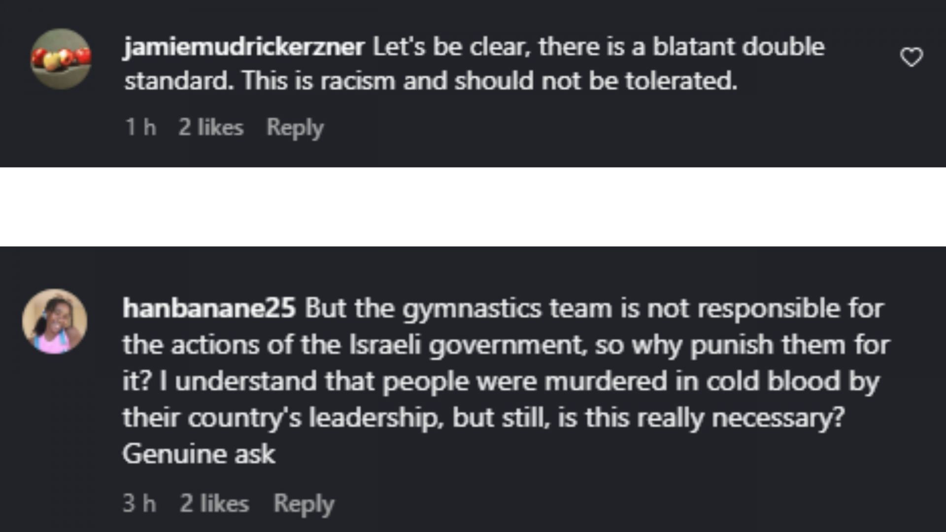 Fan reactions over the decision taken by Indonesian government to block Israeli team from World Gymnastics Championships [Image Source : Instagram]