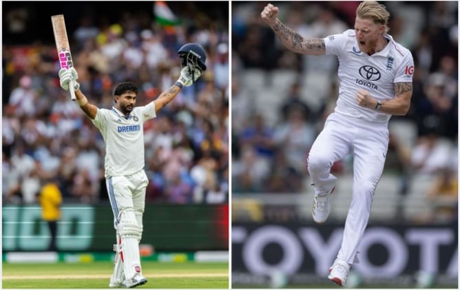 Nitish Kumar Reddy vs Ben Stokes - comparing their stats after 8 Tests