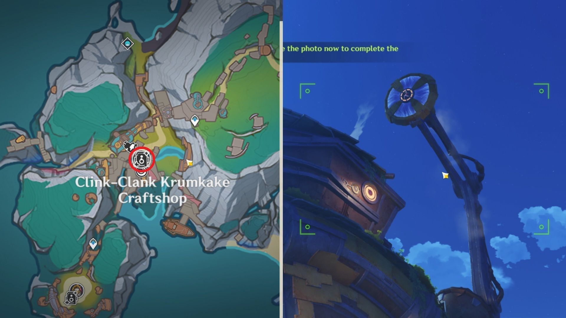 An Iron Grip photo location (Image via HoYoverse)