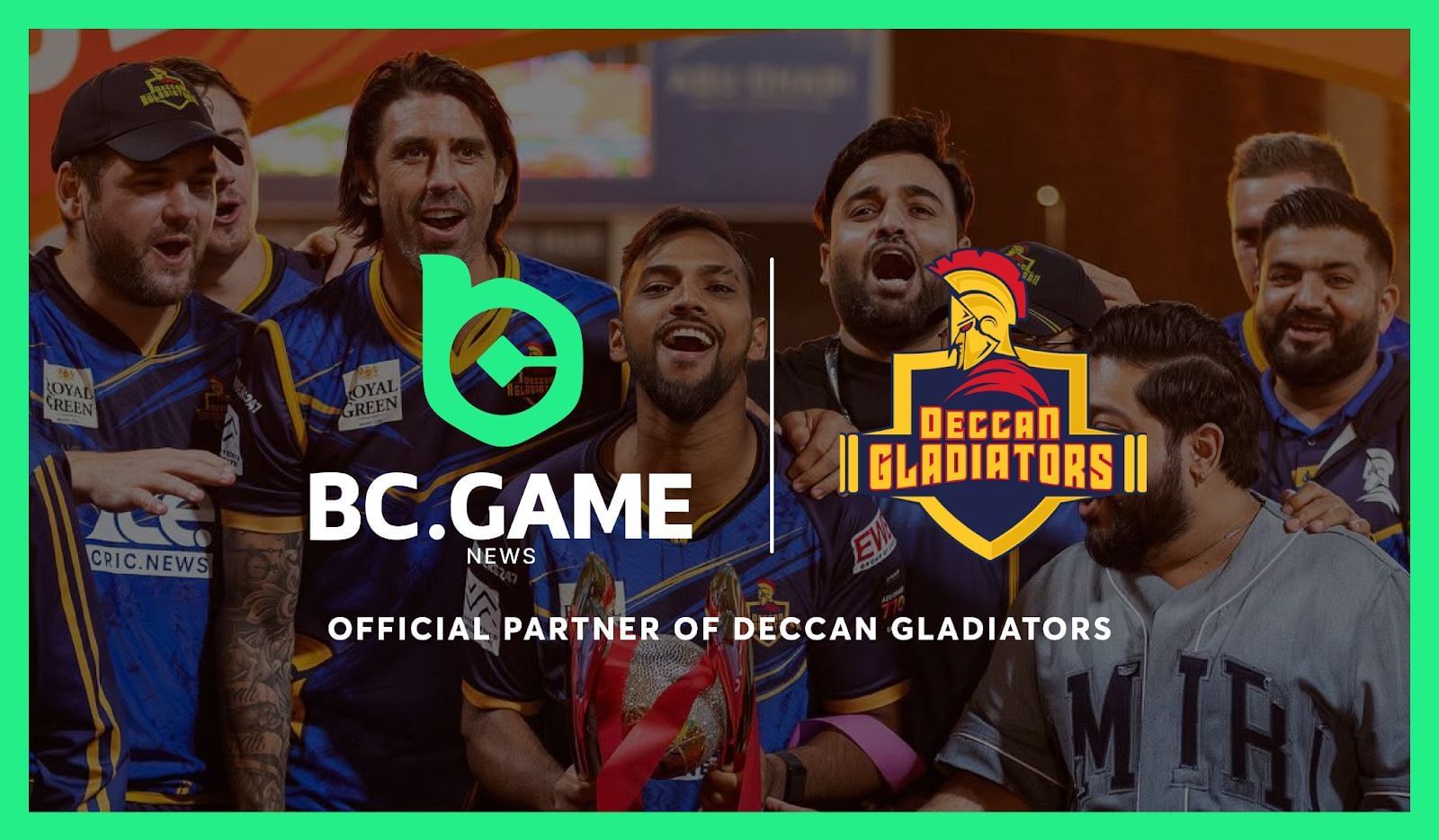 BC.GAME News are the new title sponsors of Deccan Gladiators (Credits: BC.GAME News)