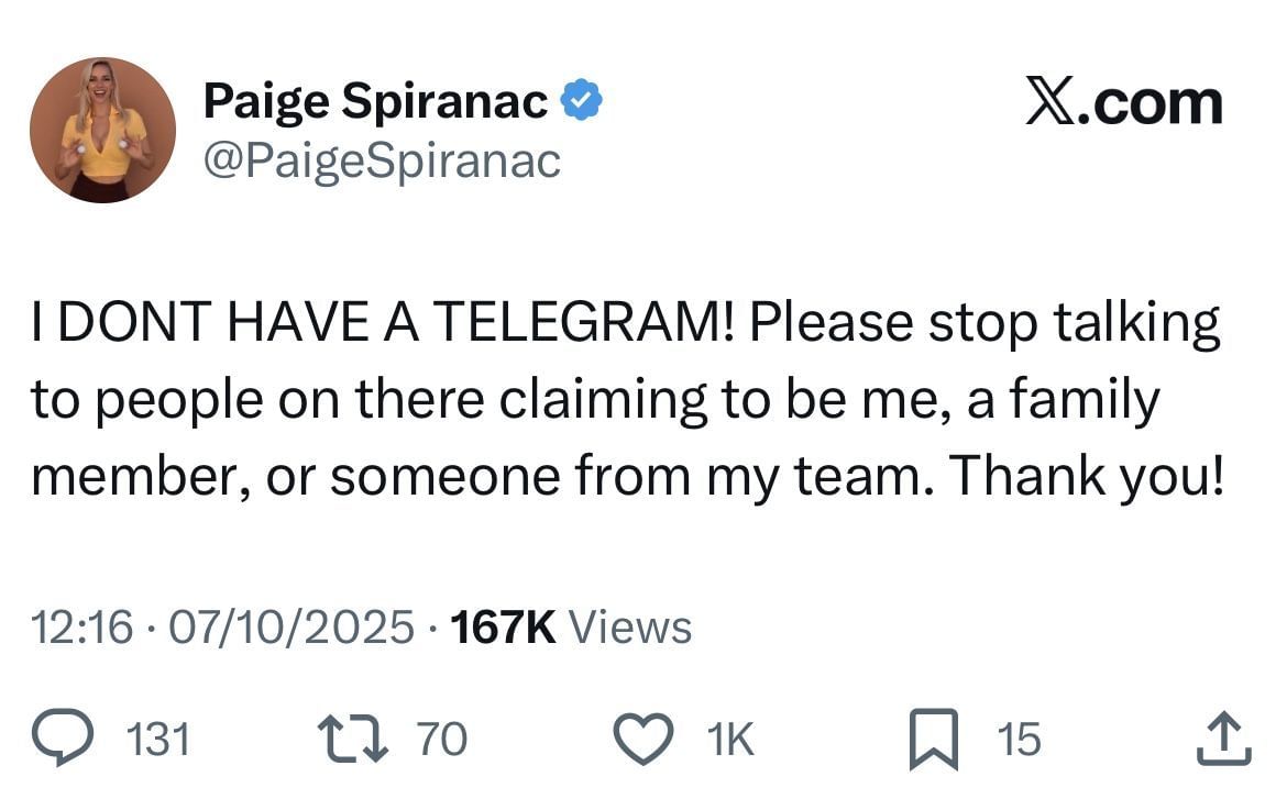 Image via X/@PaigeSpiranac
