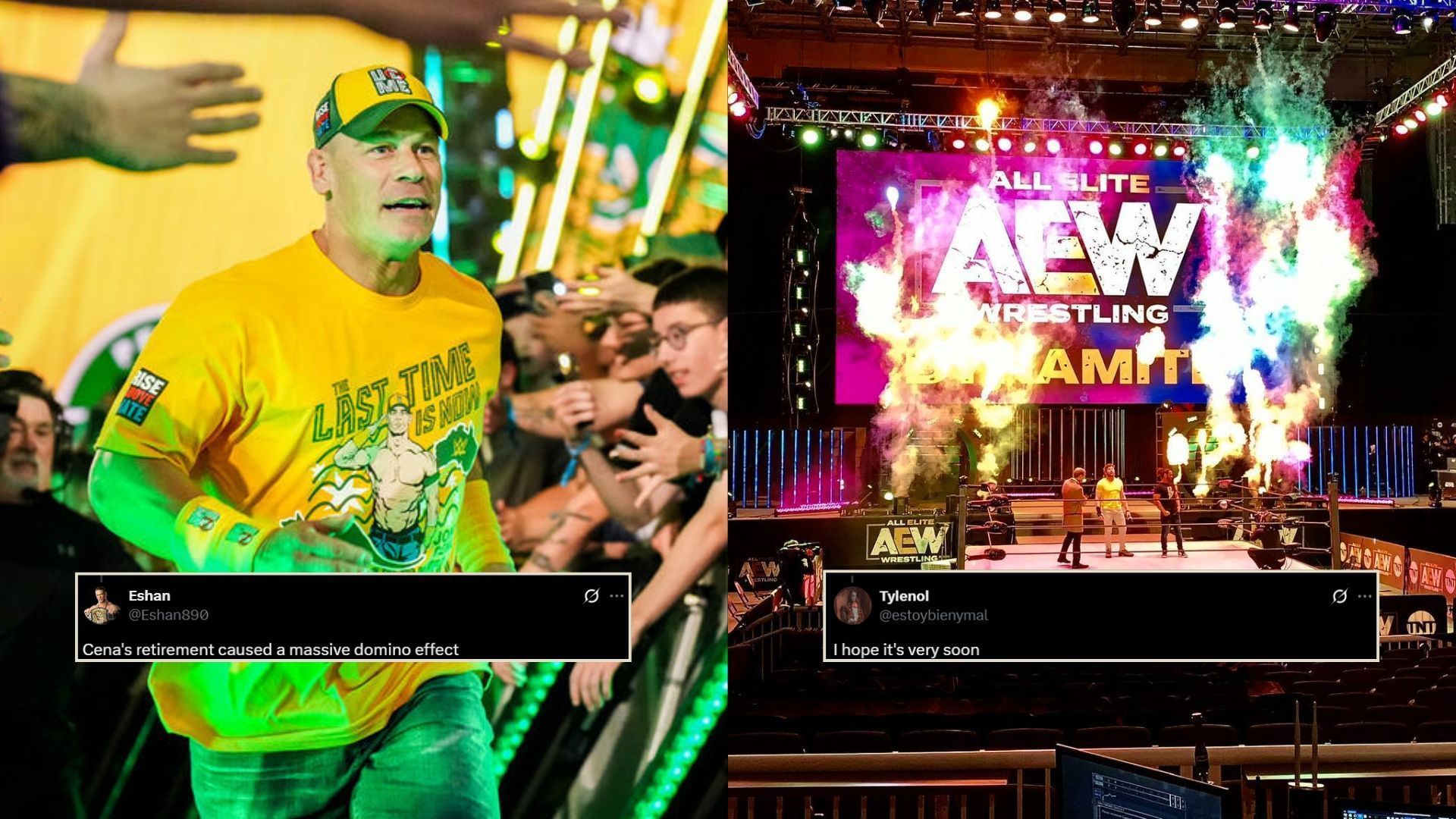 John Cena is a 17-time World Champion [photo: wwe.com and AEW