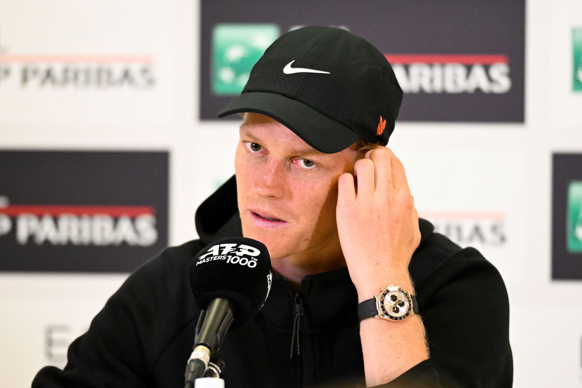 Jannik Sinner at the Internazionali BNL D&#039;Italia 2025 - Day Eleven - Source: Getty