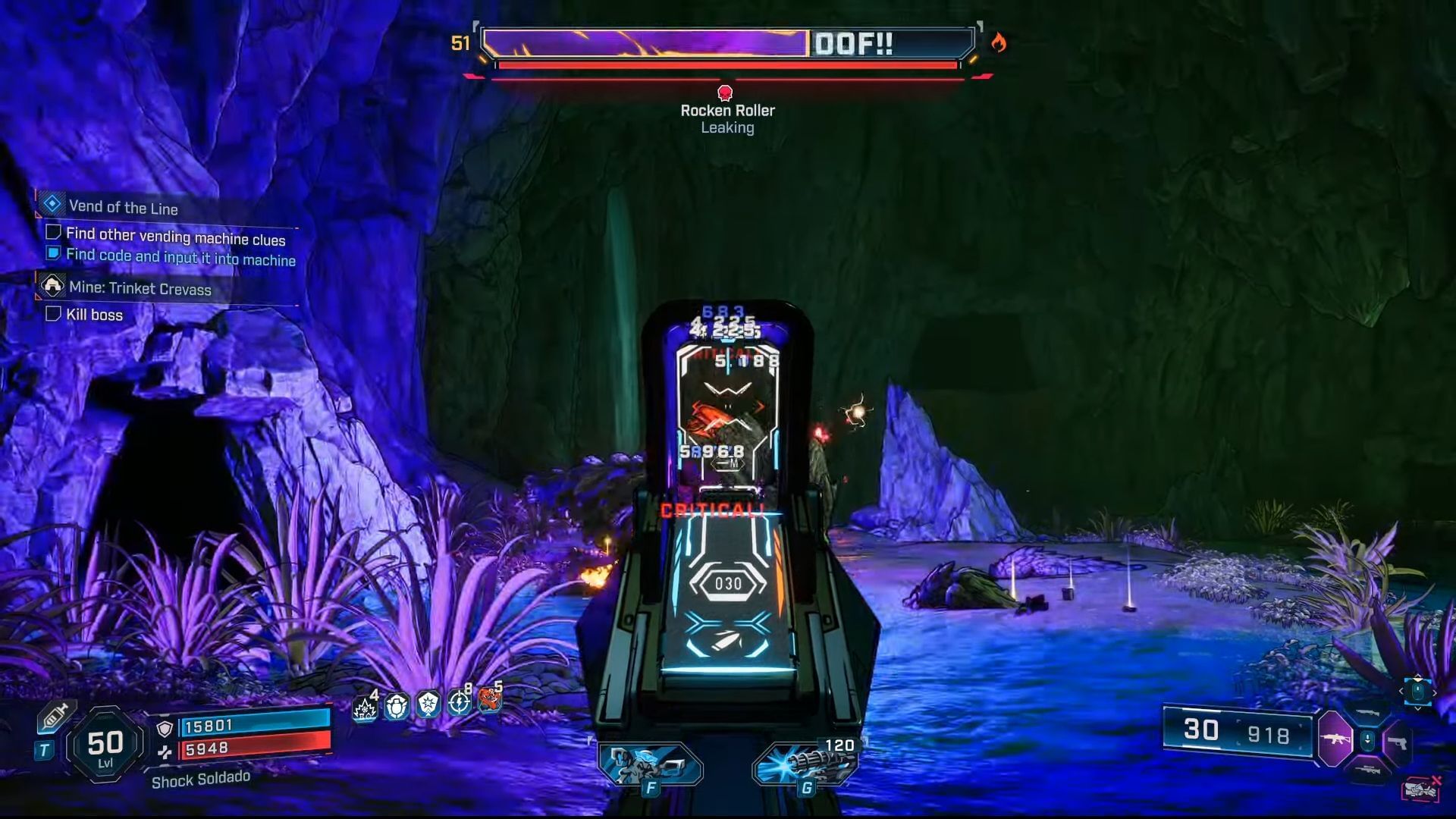 Break the shield by shooting vulnerable points of the boss (Image via Youtube/@WoWQuest)