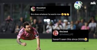 “Haven’t seen this since 2009”, “Does whatever he wants now” - Fans stunned by Lionel Messi goal in MLS playoff win over Nashville