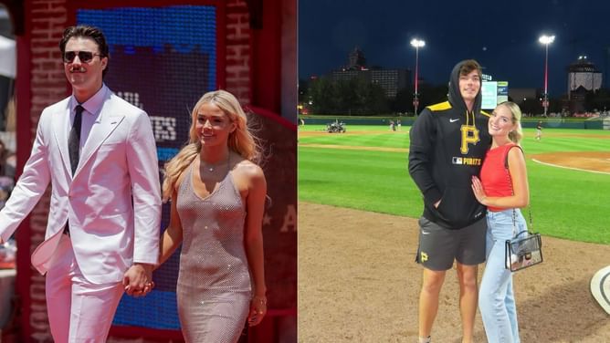 Paul Skenes' girlfriend Olivia Dunne enjoys moonlit dip with Hunter Barco's partner Mandy Eastwood