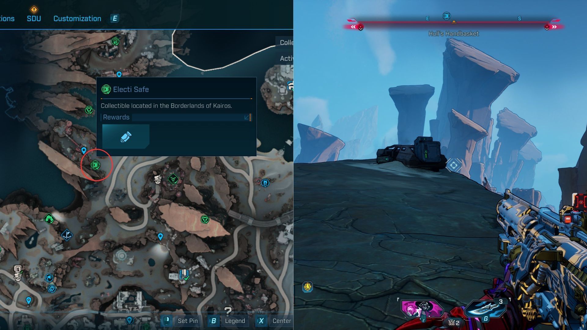 Ruined Sumplands Electi Safe #5 location (Image via 2K)