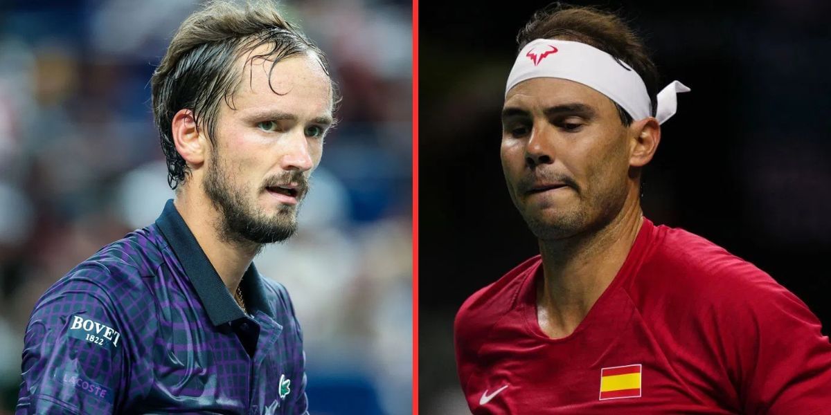 Daniil Medvedev (left), Rafael Nadal (right), Sources: Getty