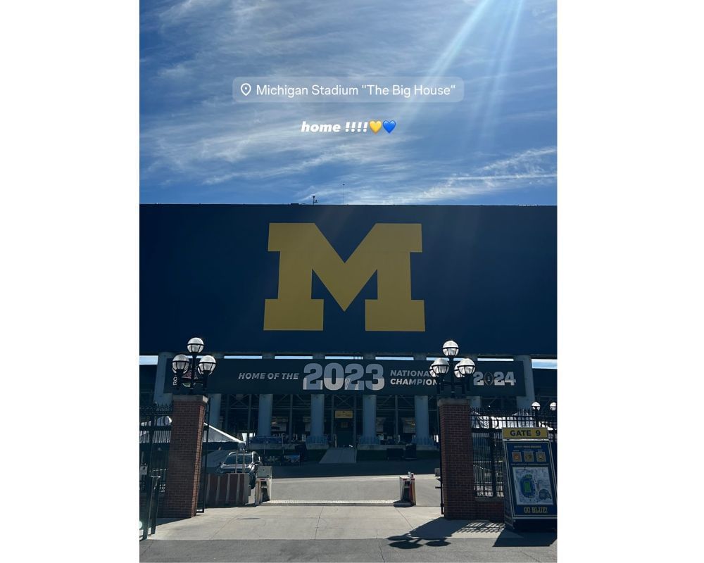 Jim Harbaugh&rsquo;s daughter Grace Harbaugh drops a 1-word message as she gets nostalgic visiting Chargers HC&rsquo;s previous home [IG/@graceharbaugh]
