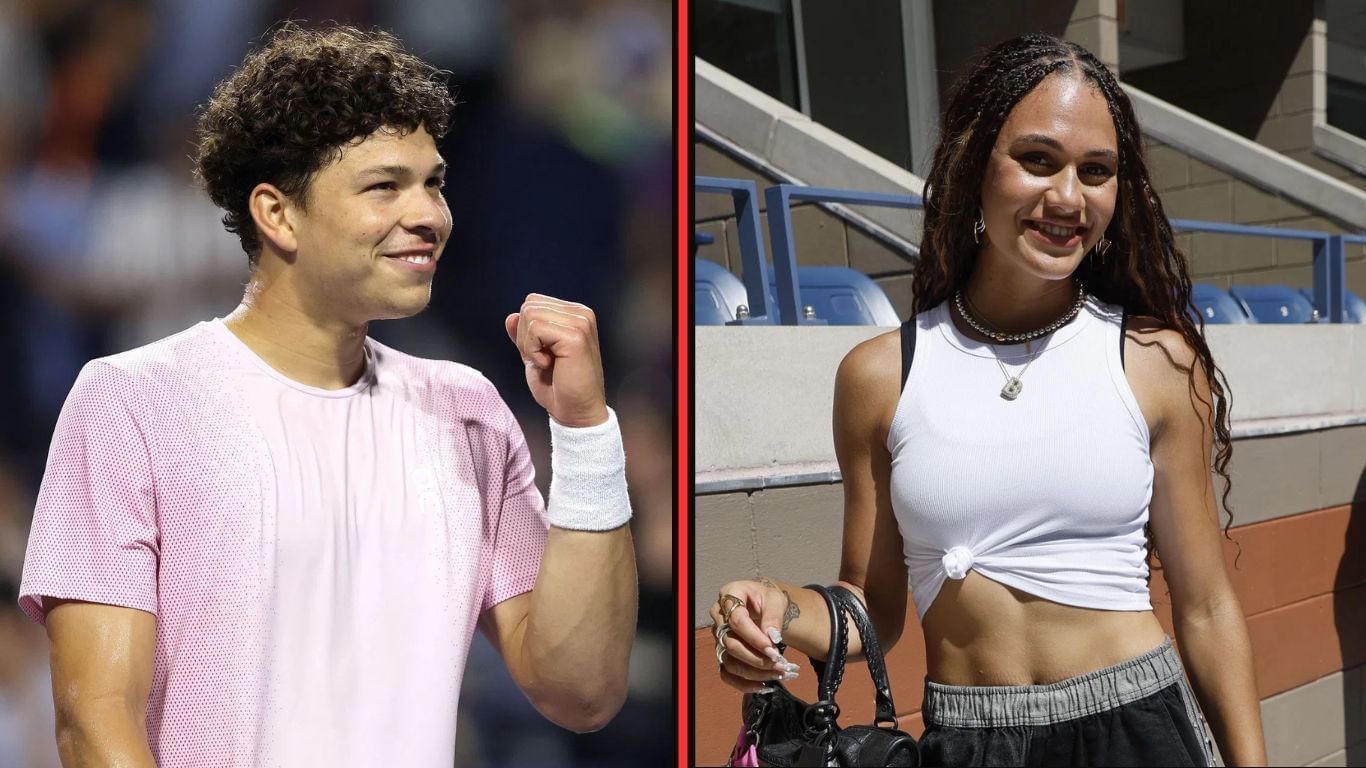 Ben Shelton(left) and Trinity Rodman(right). Images:Getty