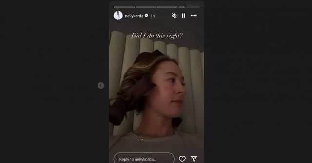 Nelly Korda shows off unique hairdo in latest IG post/@nellykorda