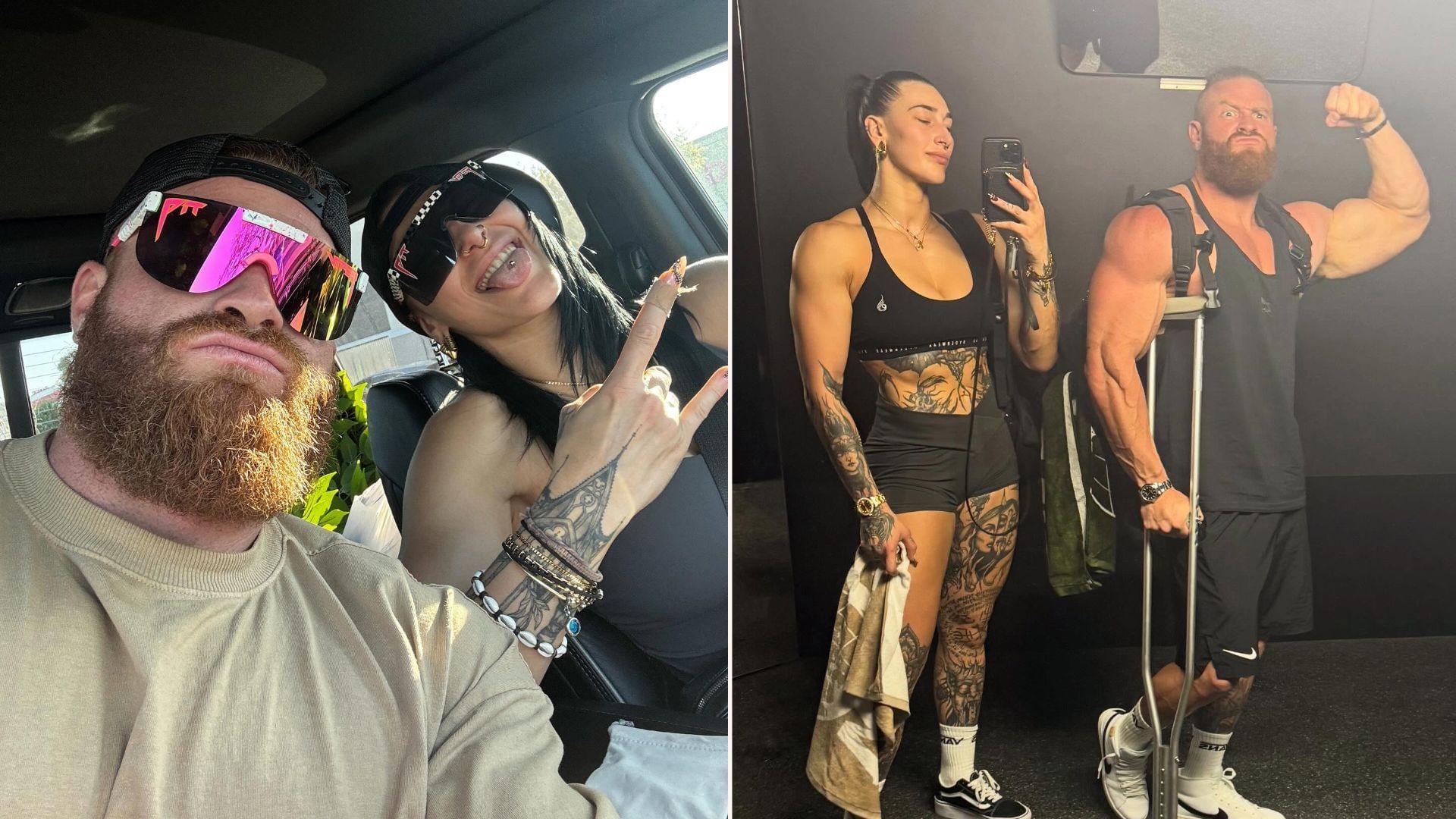 Rhea Ripley and Buddy Matthews (Picture credits: Matthews