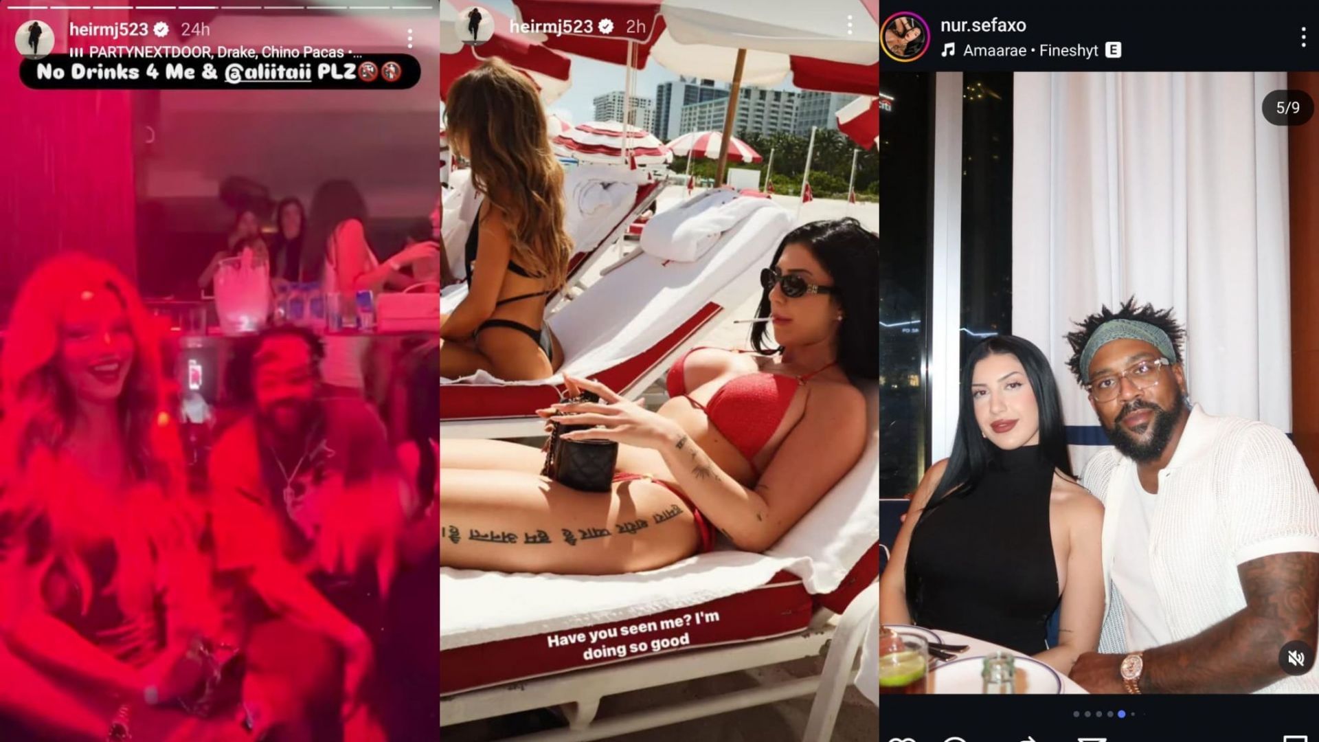 Michael Jordan&rsquo;s son Marcus Jordan enjoys downtime with new IG model while staying sober