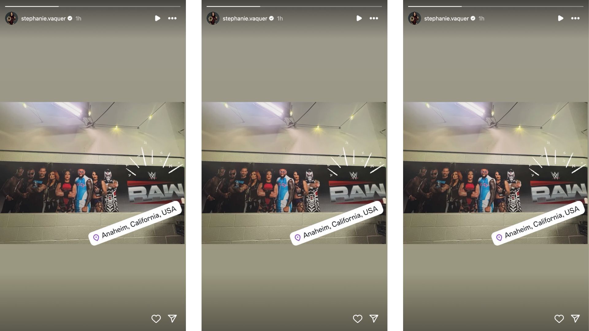 Vaquer shared that she was in town for RAW tonight. [Image credit: Stephanie Vaquer on Instagram]