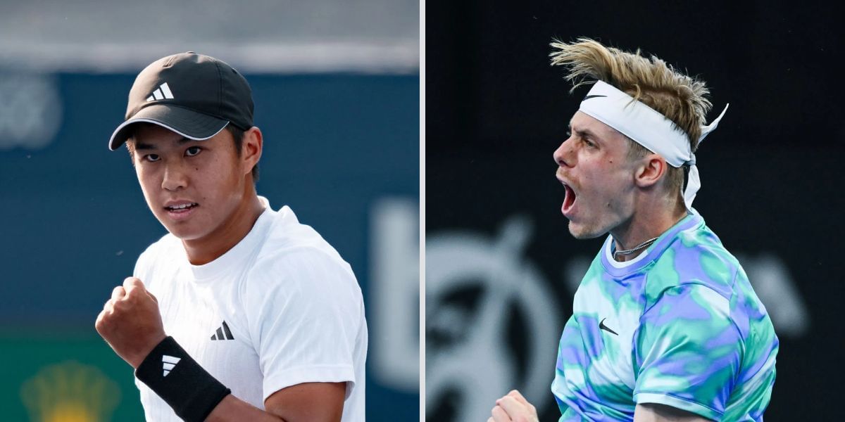 Denis Shapovalov and Learner Tien in the Shanghai Masters - Image Source: Getty 