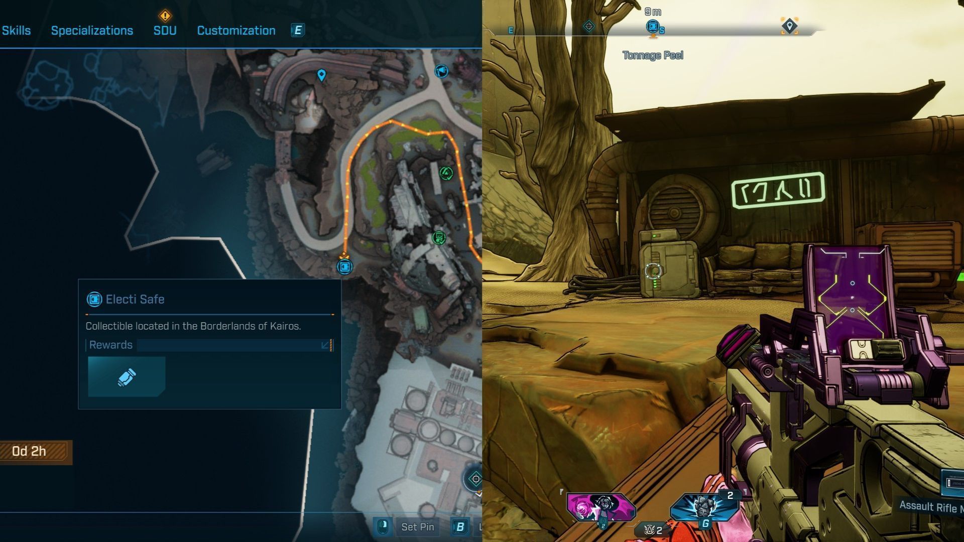 Find the safe at a house near the cliff (Image via 2K)
