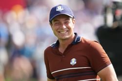 WATCH: NY police officer spotted celebrating Viktor Hovland's putt on ground at the Ryder Cup