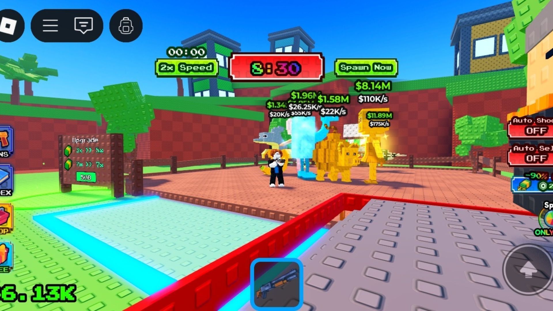 Brainrots on base (Image via Roblox)