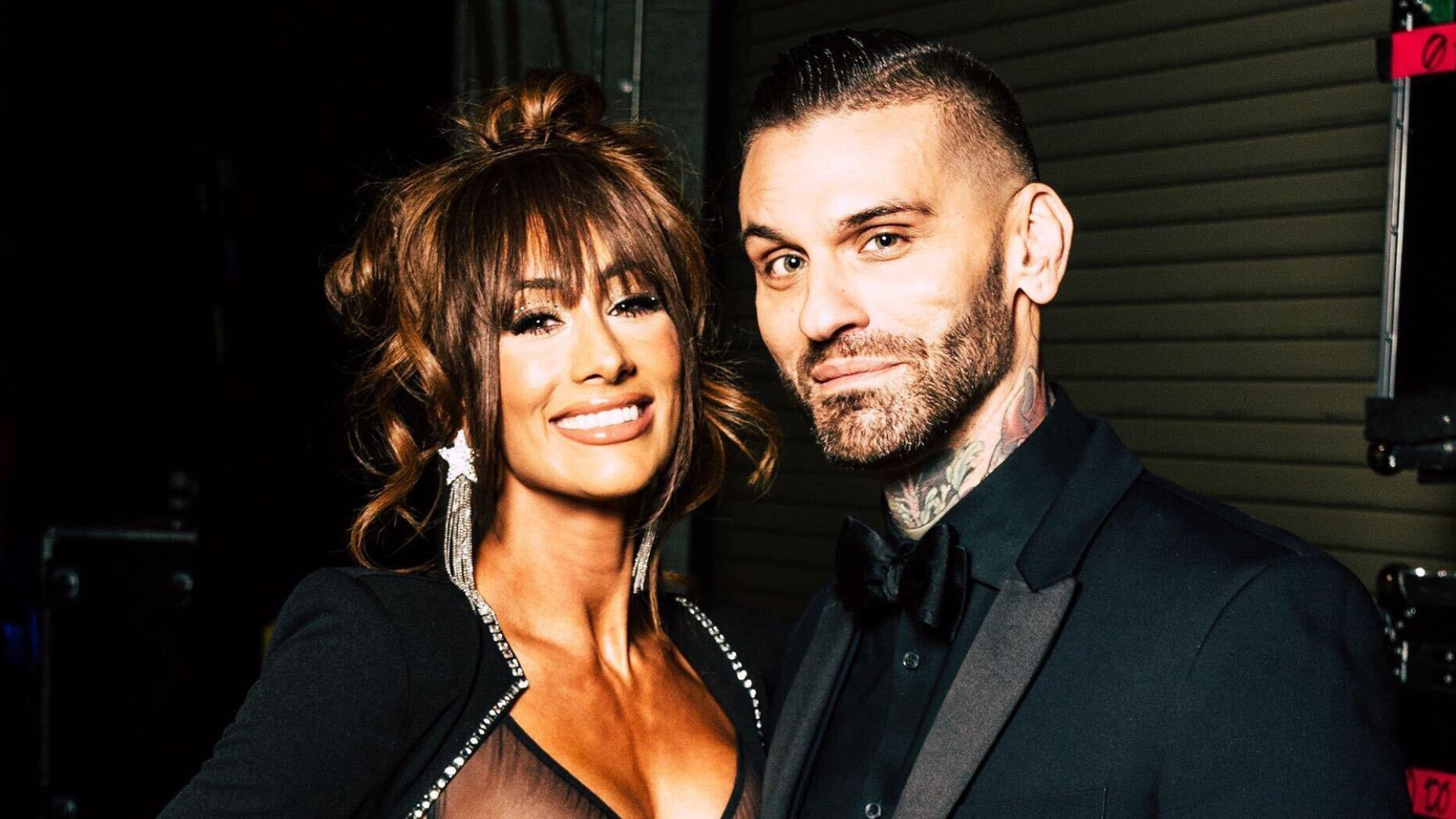 Carmella and Corey Graves backstage in WWE! [Image credit: WWE.com]