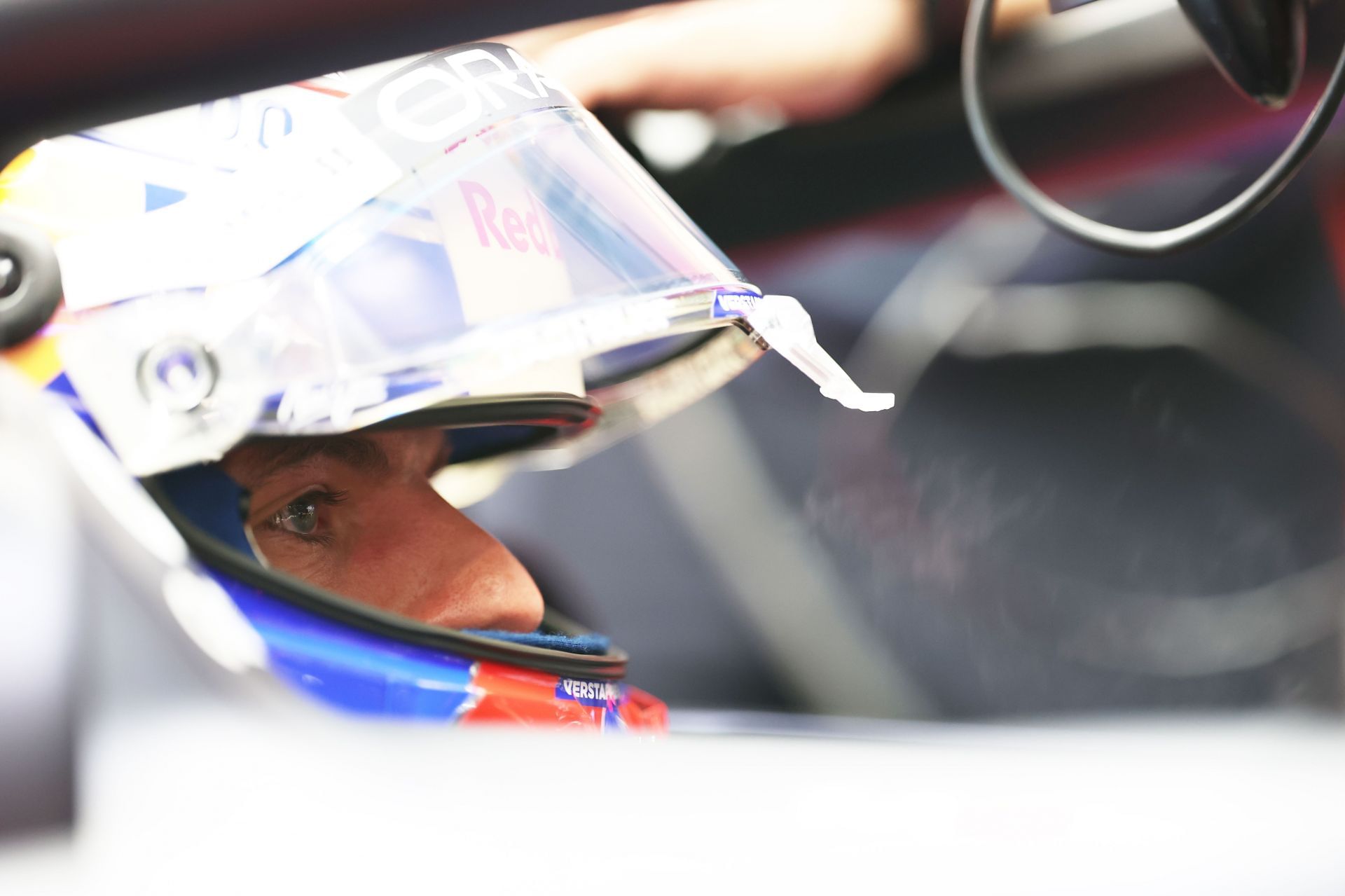 Red Bull&#039;s Max Verstappen during the qualifying for the 2025 F1 Grand Prix of Singapore - Source: Getty