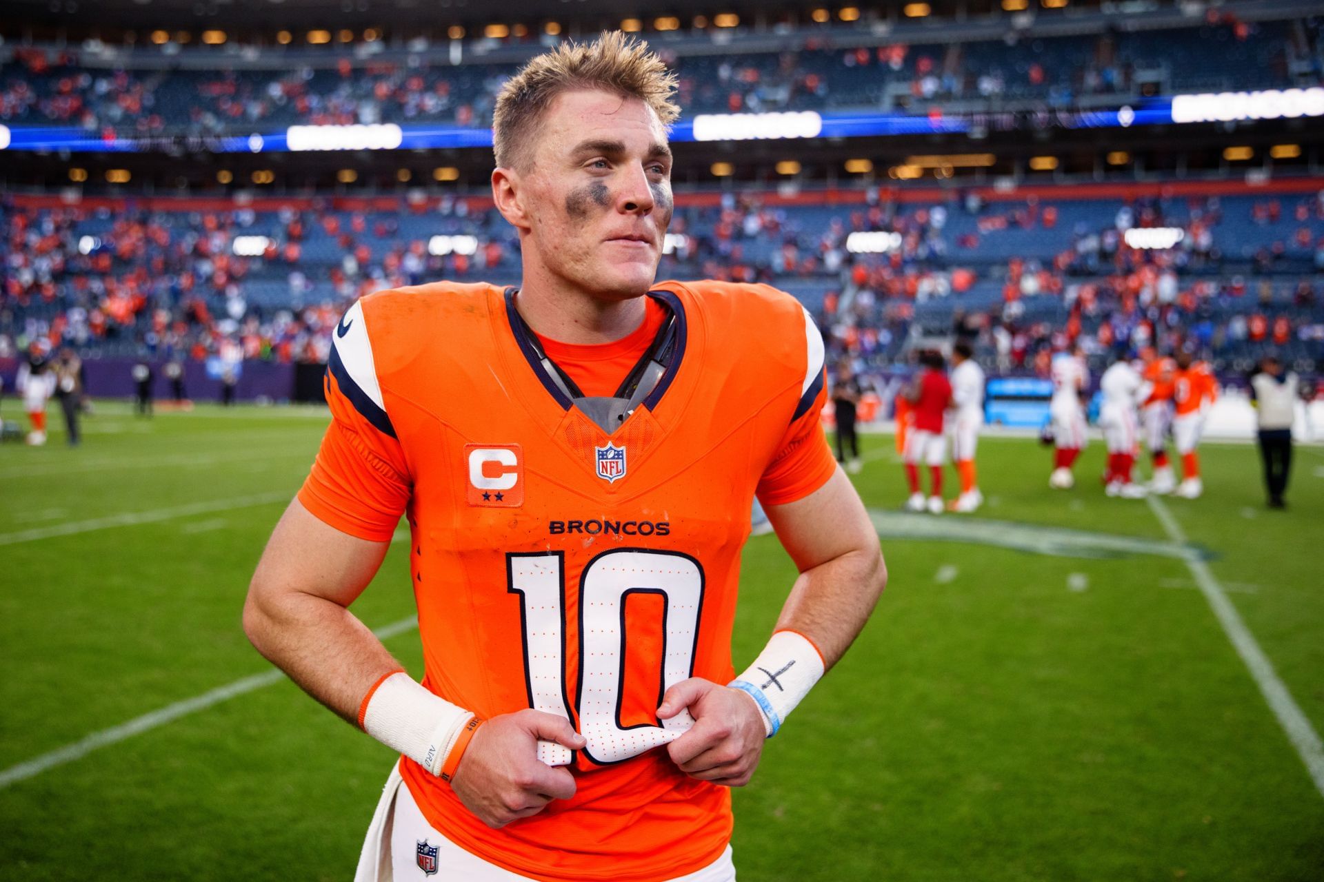 Quarterback Bo Nix of the Denver Broncos (Credits: Getty)
