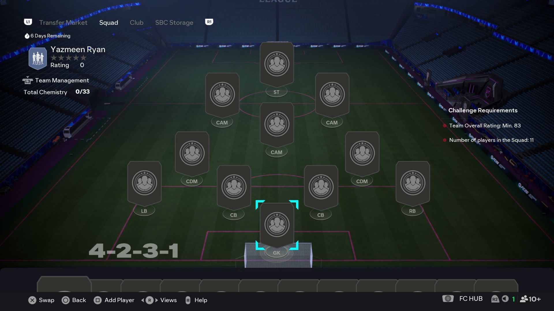 The requirements (Image via EA Sports)