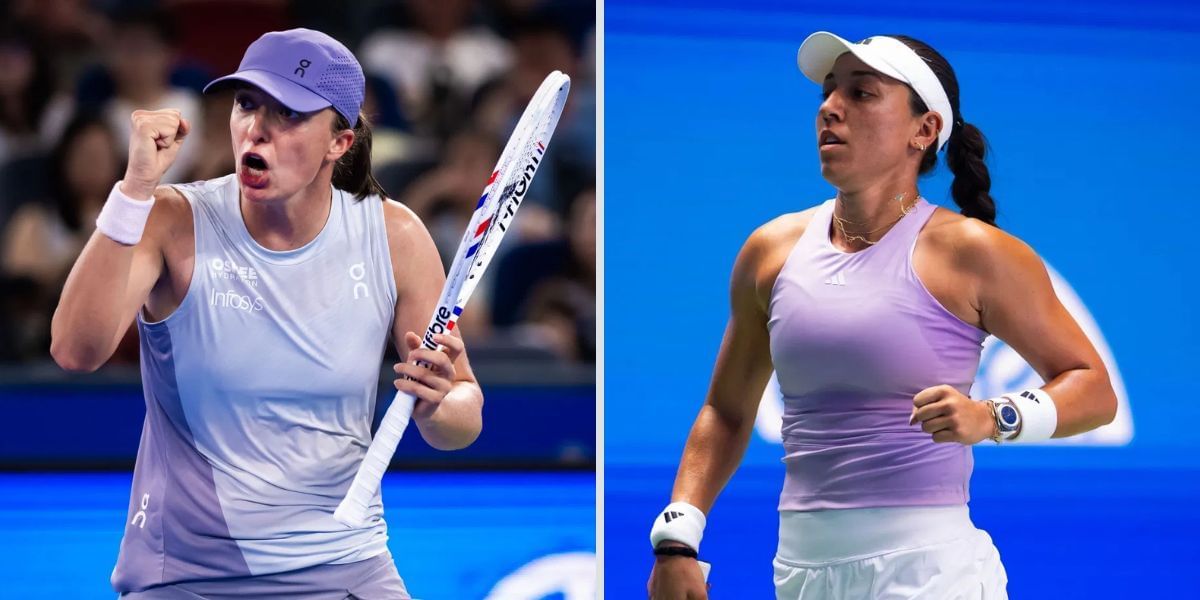 Iga Swiatek and Jessica Pegula at the Wuhan Open - Image source: Getty 