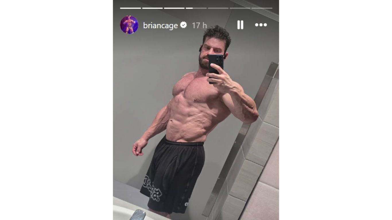 Brian Cage&#039;s story upload [Screengrab taken from Instagram]