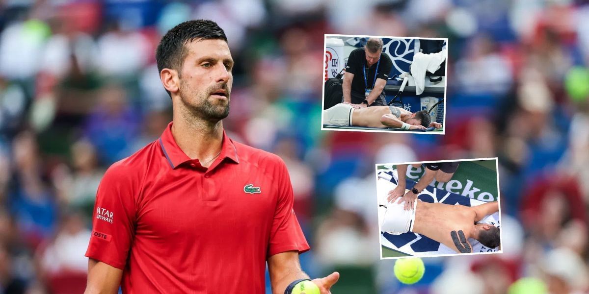 Novak Djokovic skips question about physical fitness after taking MTO during bizarre Shanghai semifinal loss | Image Source: Getty