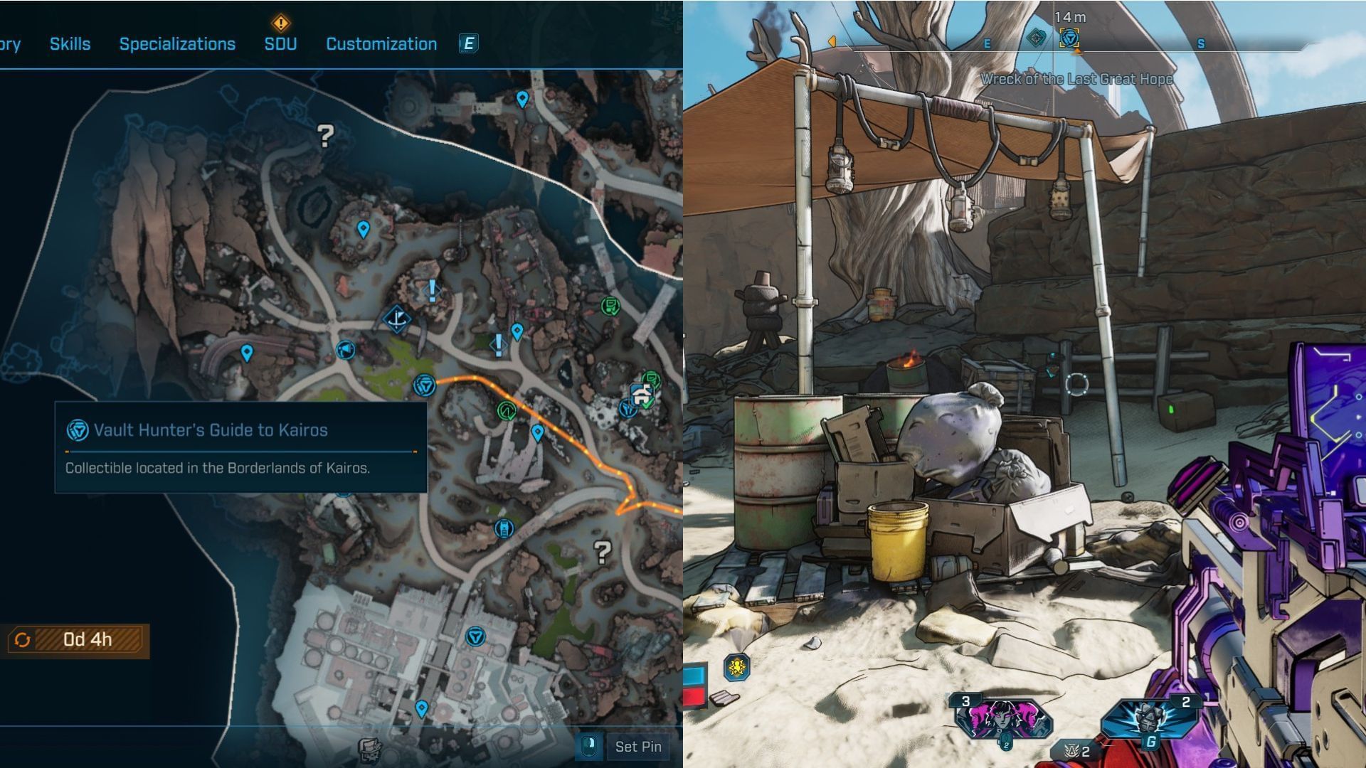 Find the guide near the toxic waste close to the Wreck of the Cargonian (Image via 2K)