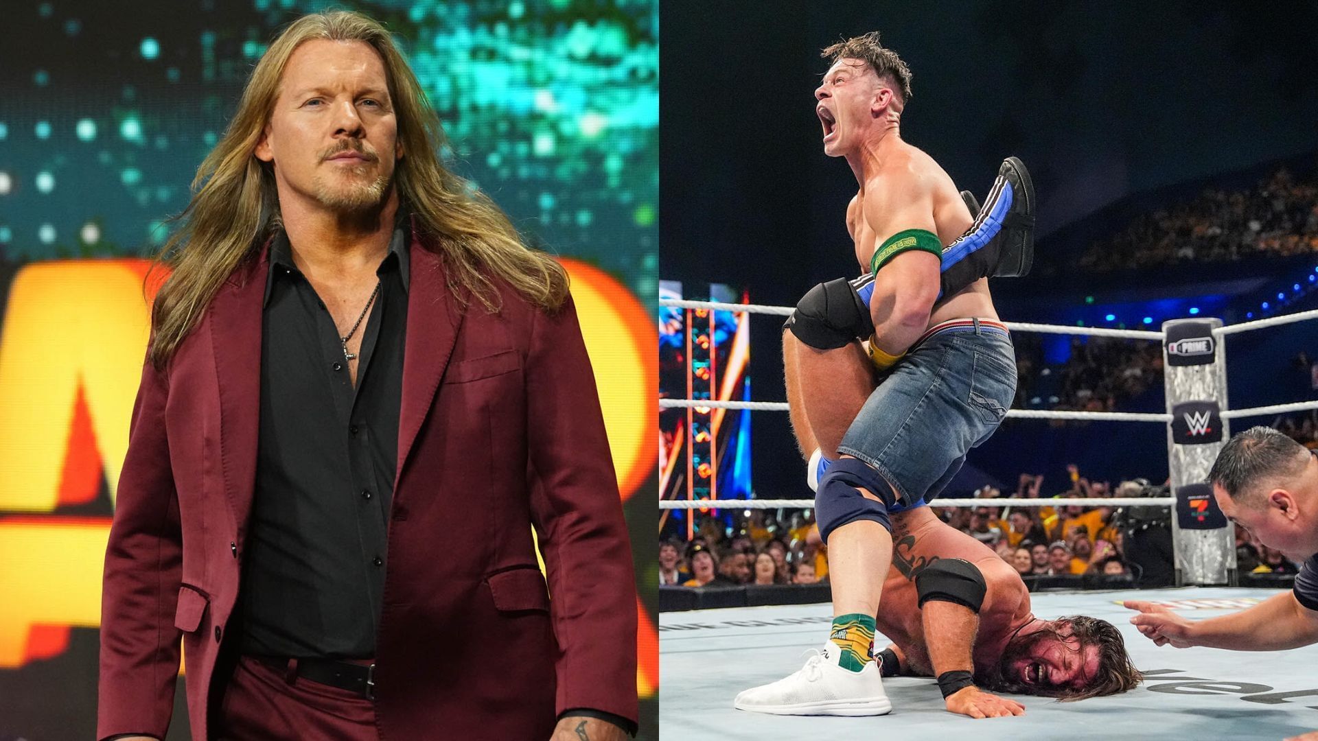 Chris Jericho and John Cena are multi-time world champions [Photo: allelitewrestling.com and wwe.com]