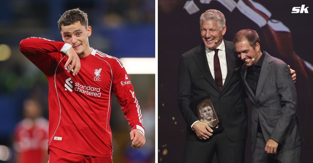 Bastian Schweinsteiger and Philipp Lahm on Liverpool