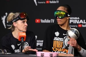 "Brought us back to life": A'ja Wilson demands respect for coach Becky Hammon with teary-eyed tribute during championship parade