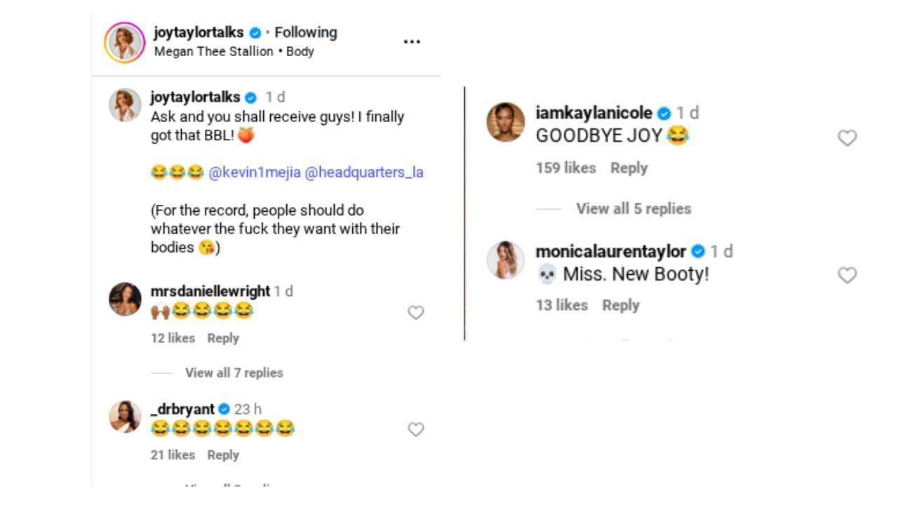 Source: (Via Instagram/ @joytaylortalks)