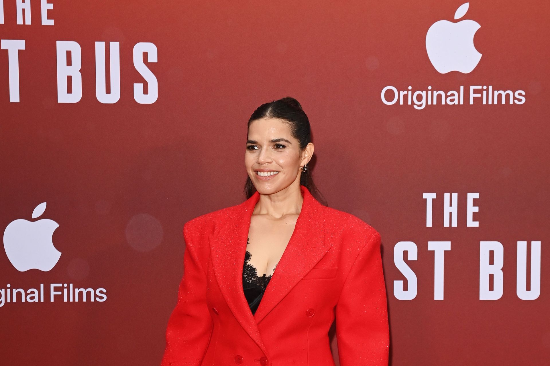 America Ferrera attends a Special Screening of Apple Original Films&#039; The Lost Bus at The Curzon Mayfair (Photo by Dave Benett/Getty Images for Apple TV+)