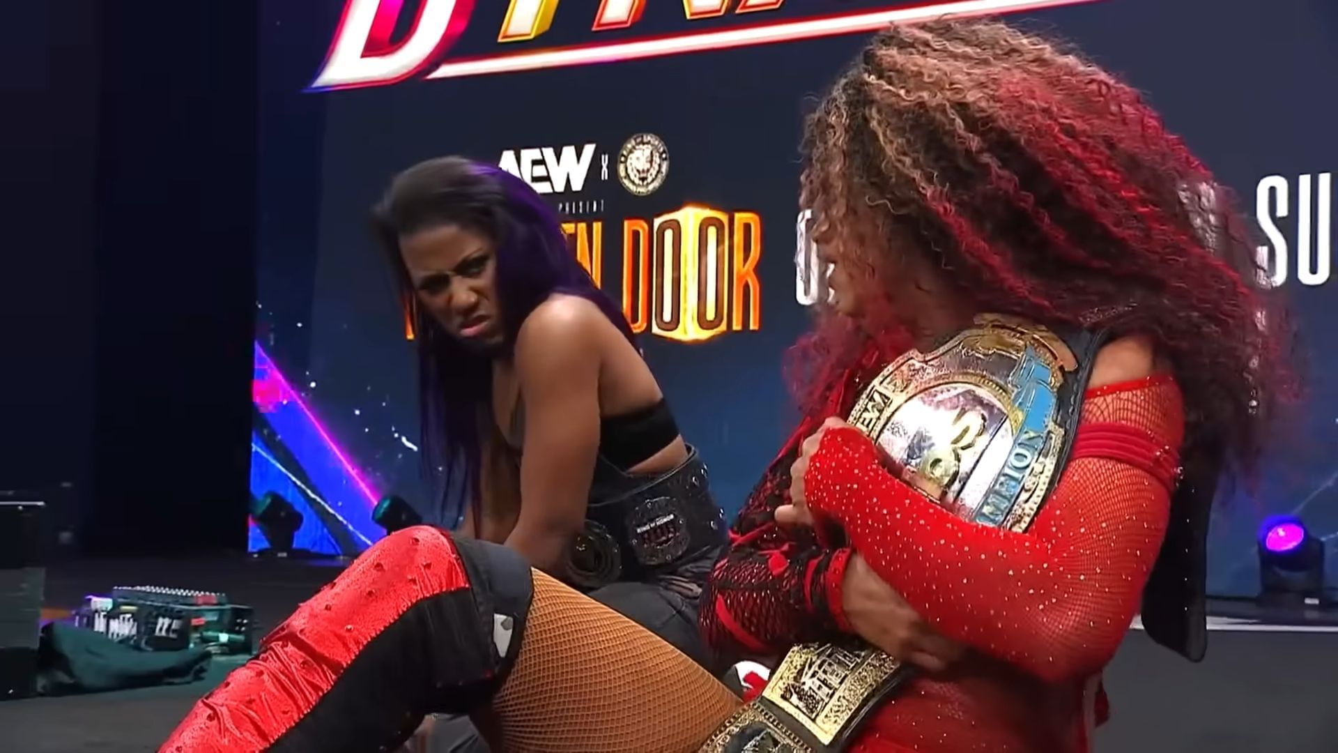 Athena and Mercedes Mone [Image Credits: AEW&#039;s YouTube channel]