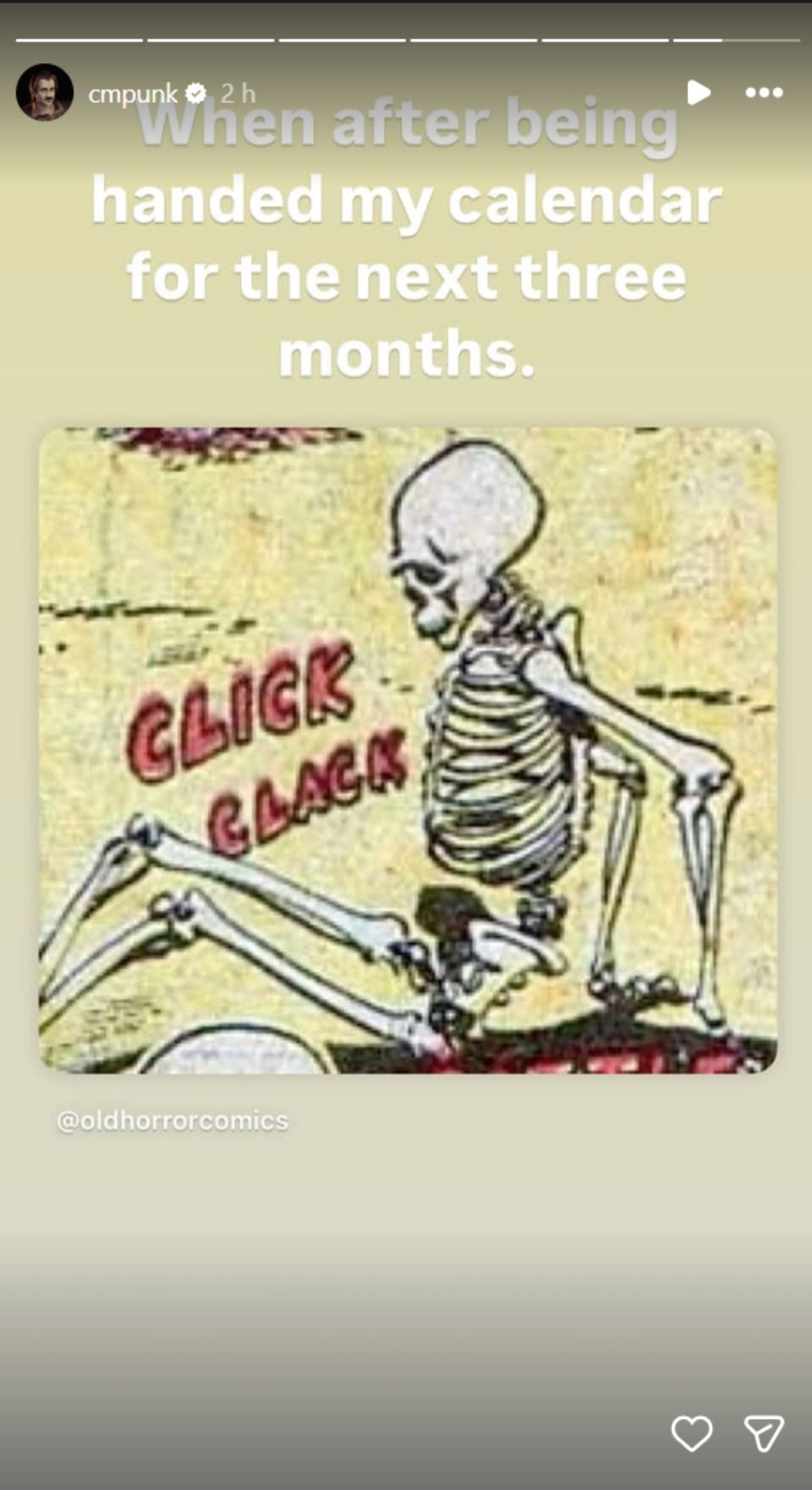 CM Punk jokes about his packed schedule. (Picture credits: The star&#039;s Instagram post)