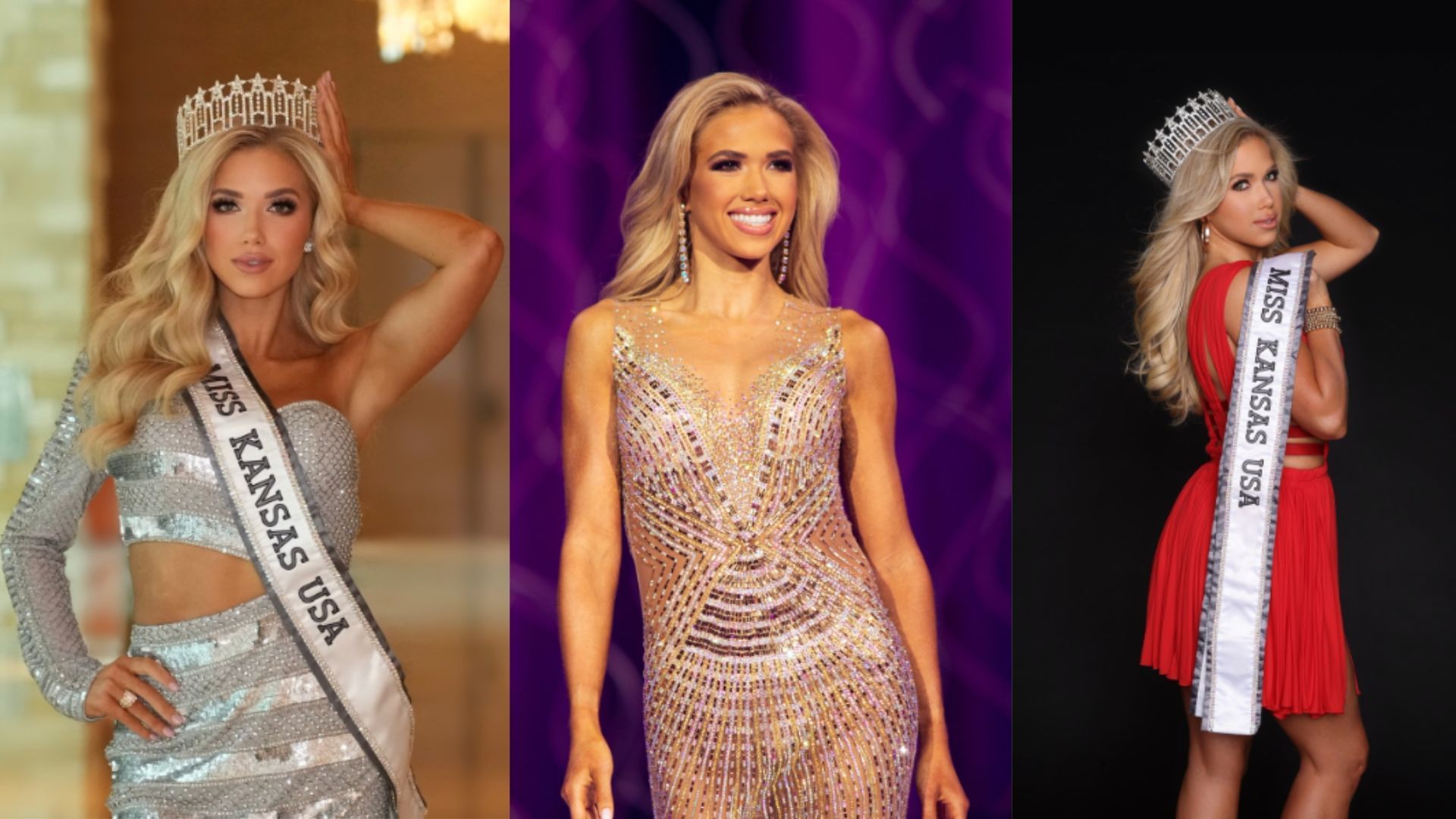 Hunt shared photos from her time during the Miss USA competition. (Photos via Gracie Hunt&#039;s Instagram)