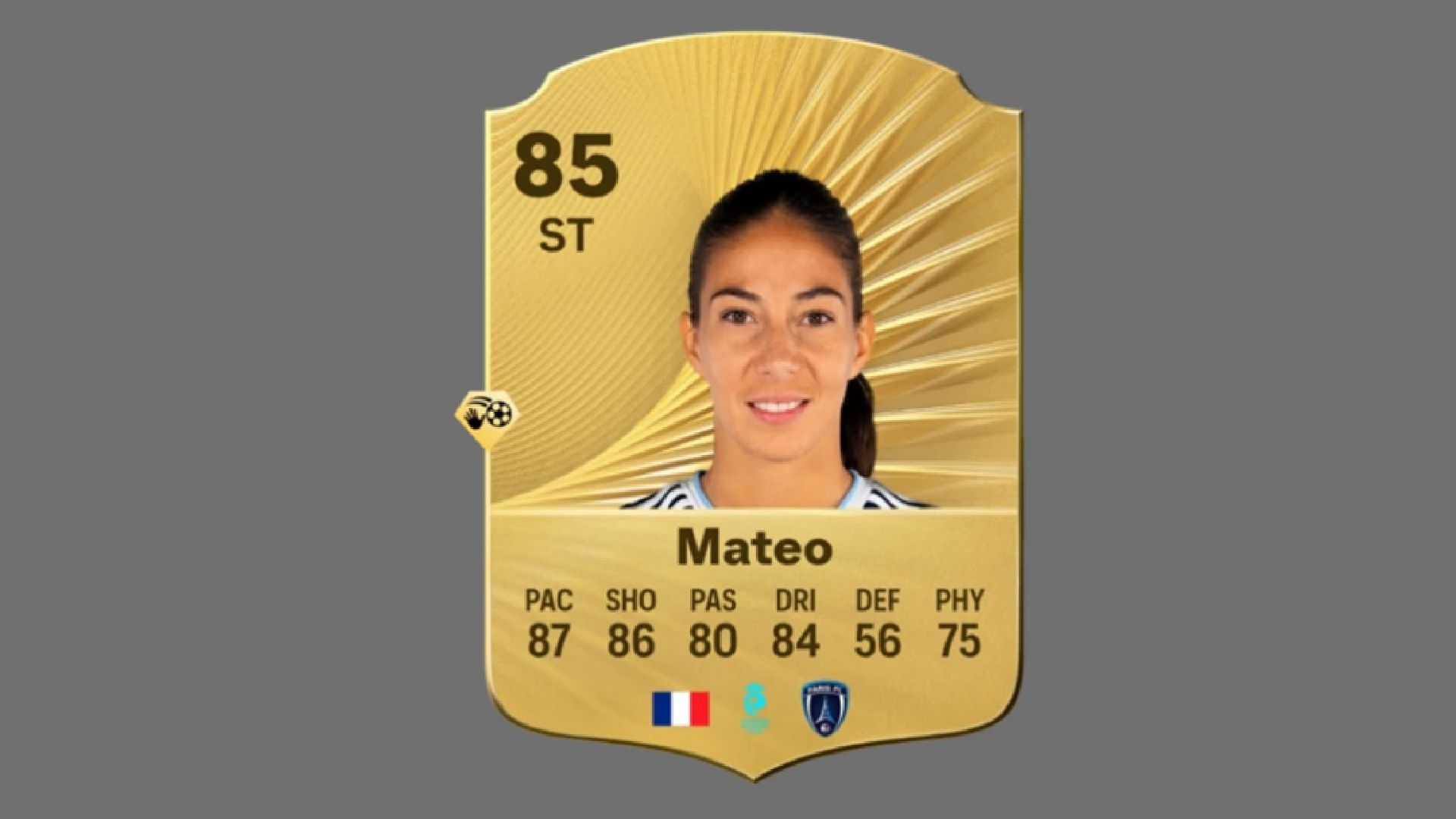 Clara Mateo card in EA FC 26 (Image via EA Sports)