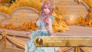 How to take 1 photo with the Harvest Dance Stage in Golden Fields in Infinity Nikki