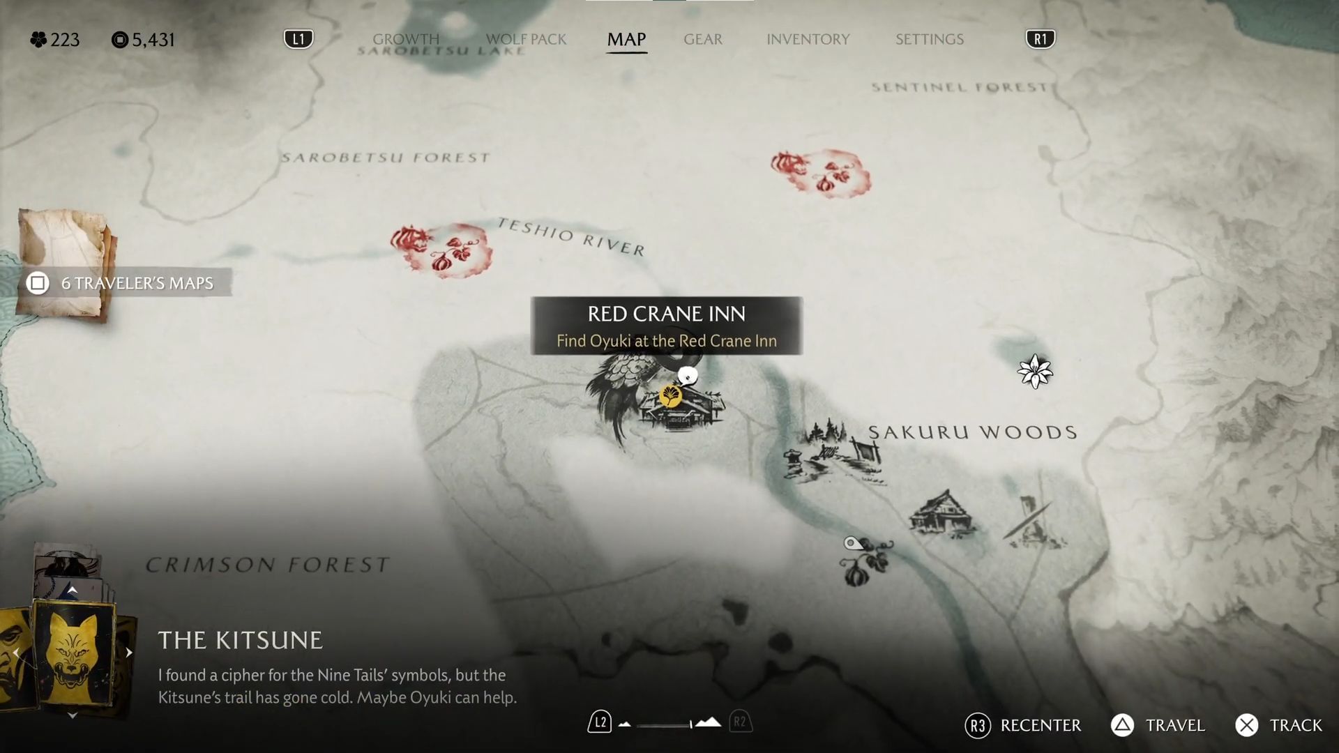 Location for The Way of the Shamisen quest (Image via Sportskeeda Gaming || Sucker Punch)