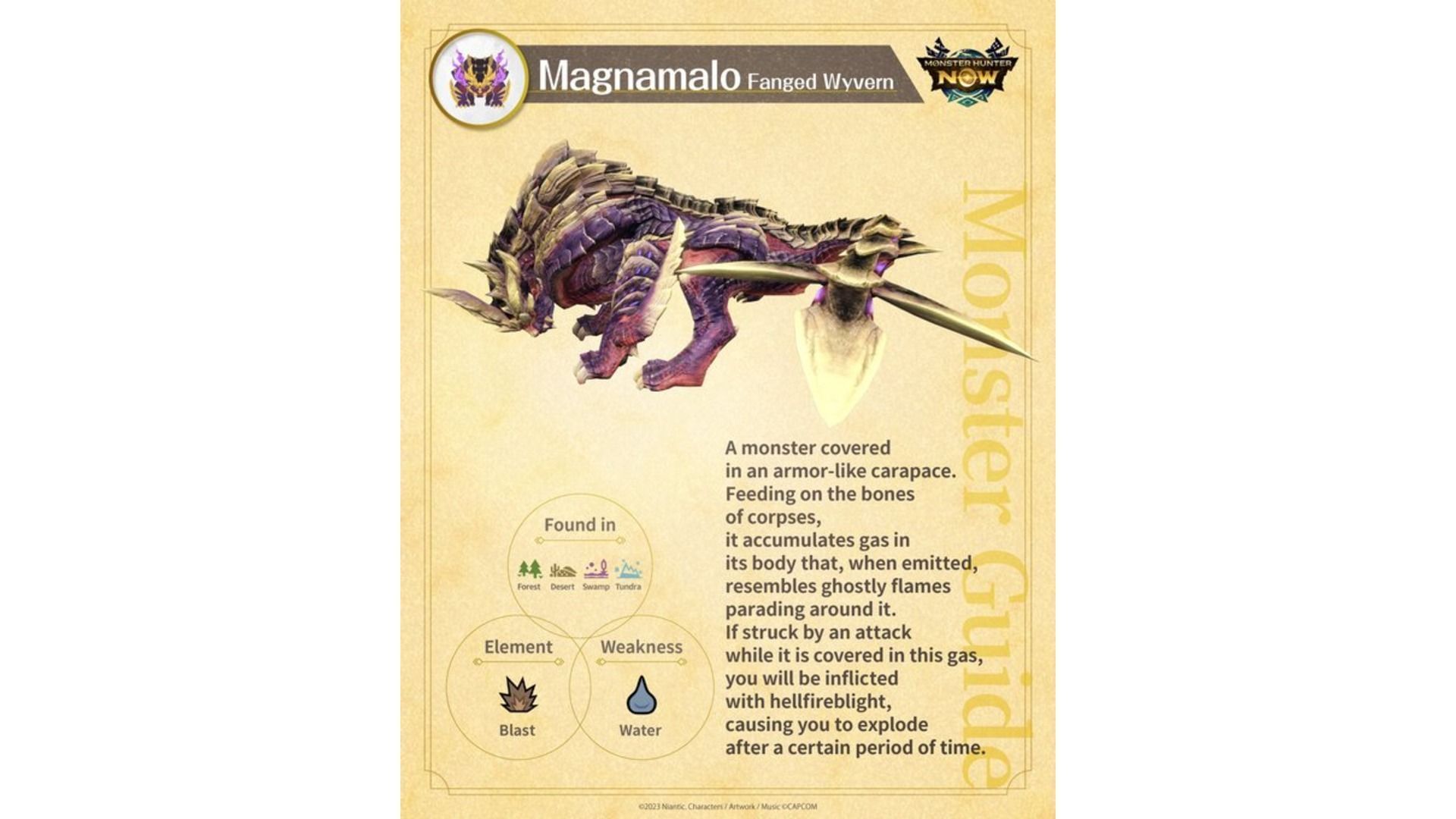 Magnamalo is coming to Monster Hunter Now (Image via Niantic)