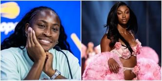 Coco Gauff reacts to Angel Reese making history at Victoria's Secret Fashion Show as WNBA legend rocks stunning pink outfit