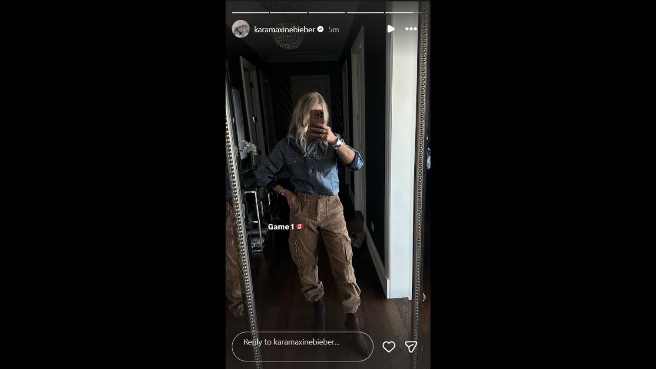 Screenshot of Kara Bieber&#039;s Instagram Story (Image from - Instagram.com/@karamaxinebieber IG Stories)