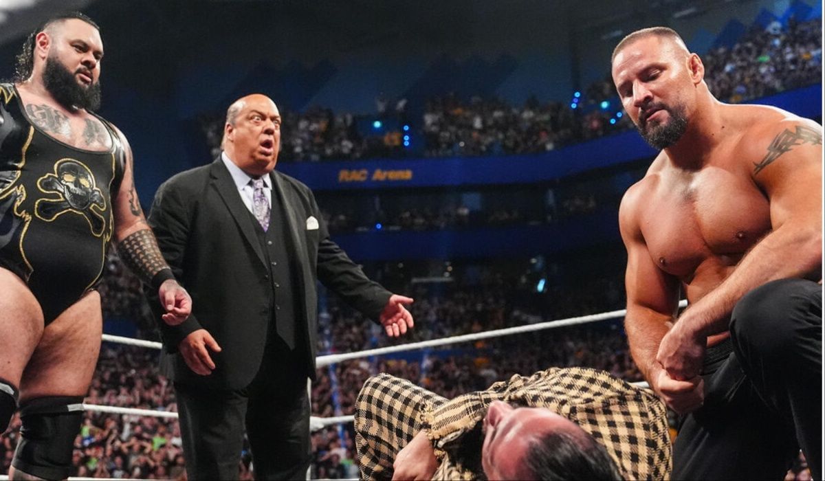 The Brons laid out Seth Rollins. (Image via WWE.com)