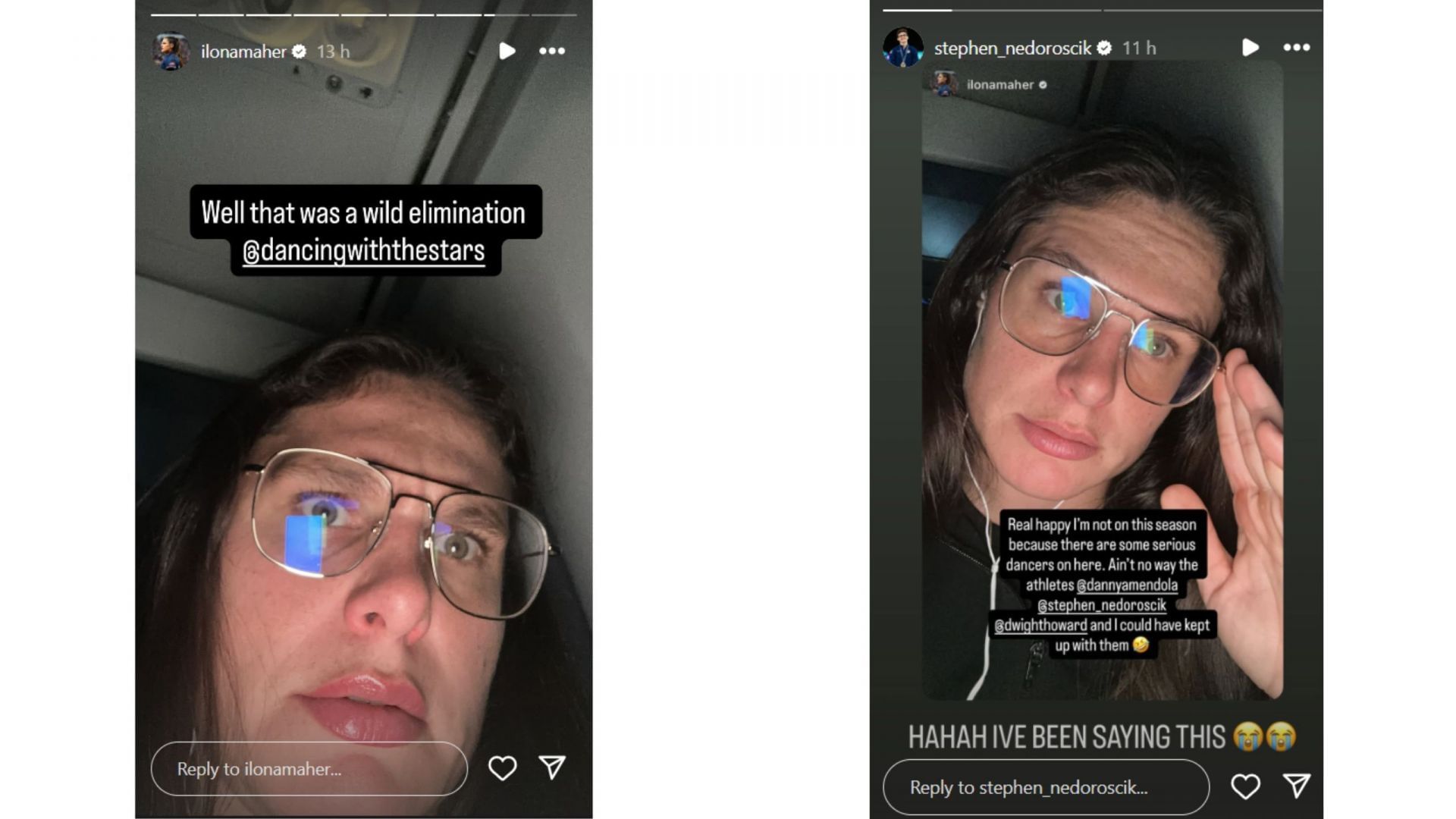 Source: IG/@ilonamaher, @stephen_nedoroscik