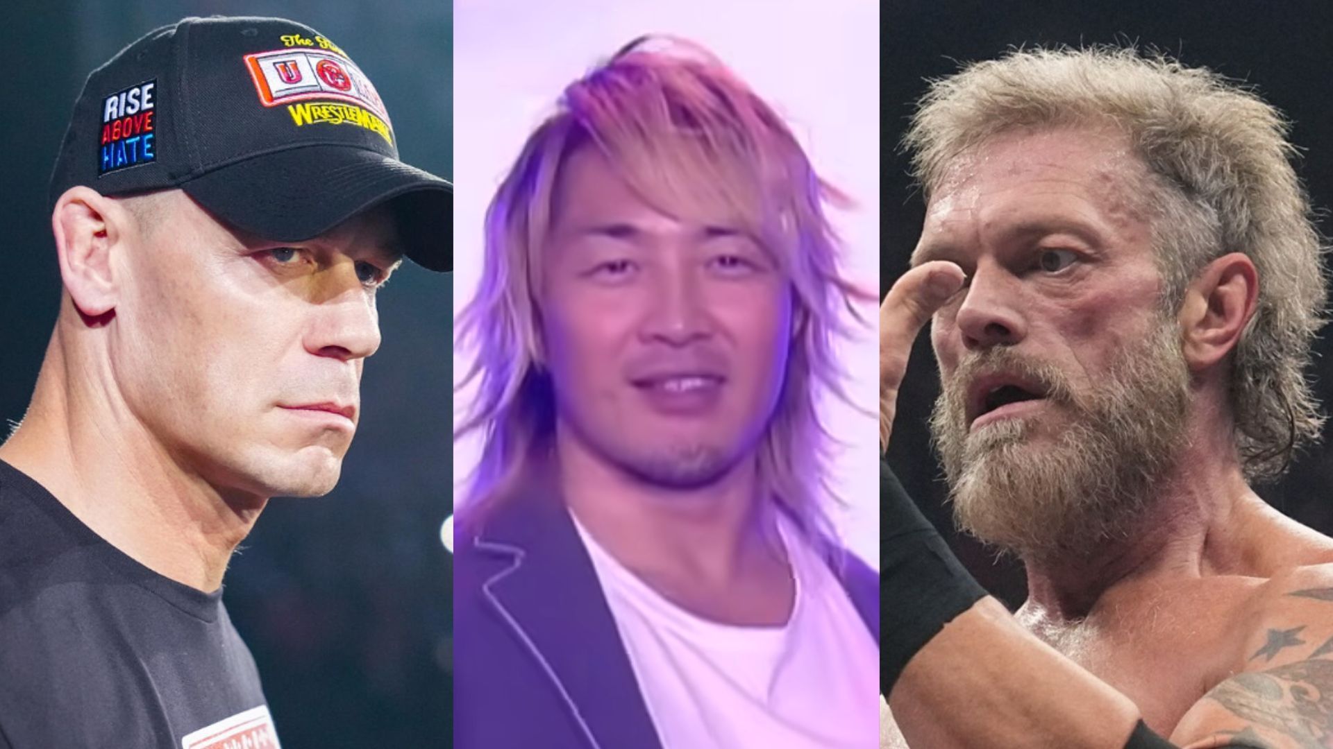 John Cena could do wonders in AEW. (Images via WWE.com, AEW YouTube and Facebook) 