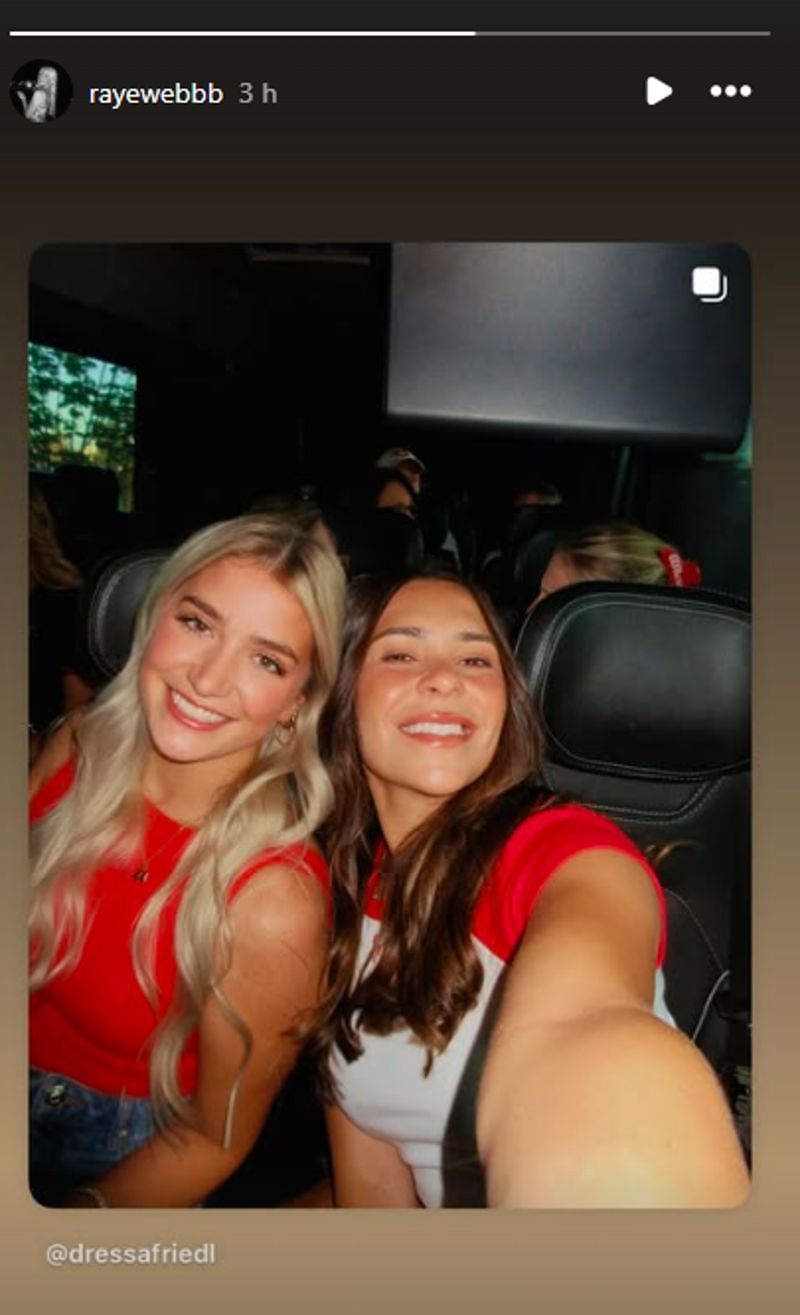 Raye also reshared the post on her Instagram story.(rayewebbb/Instagram)